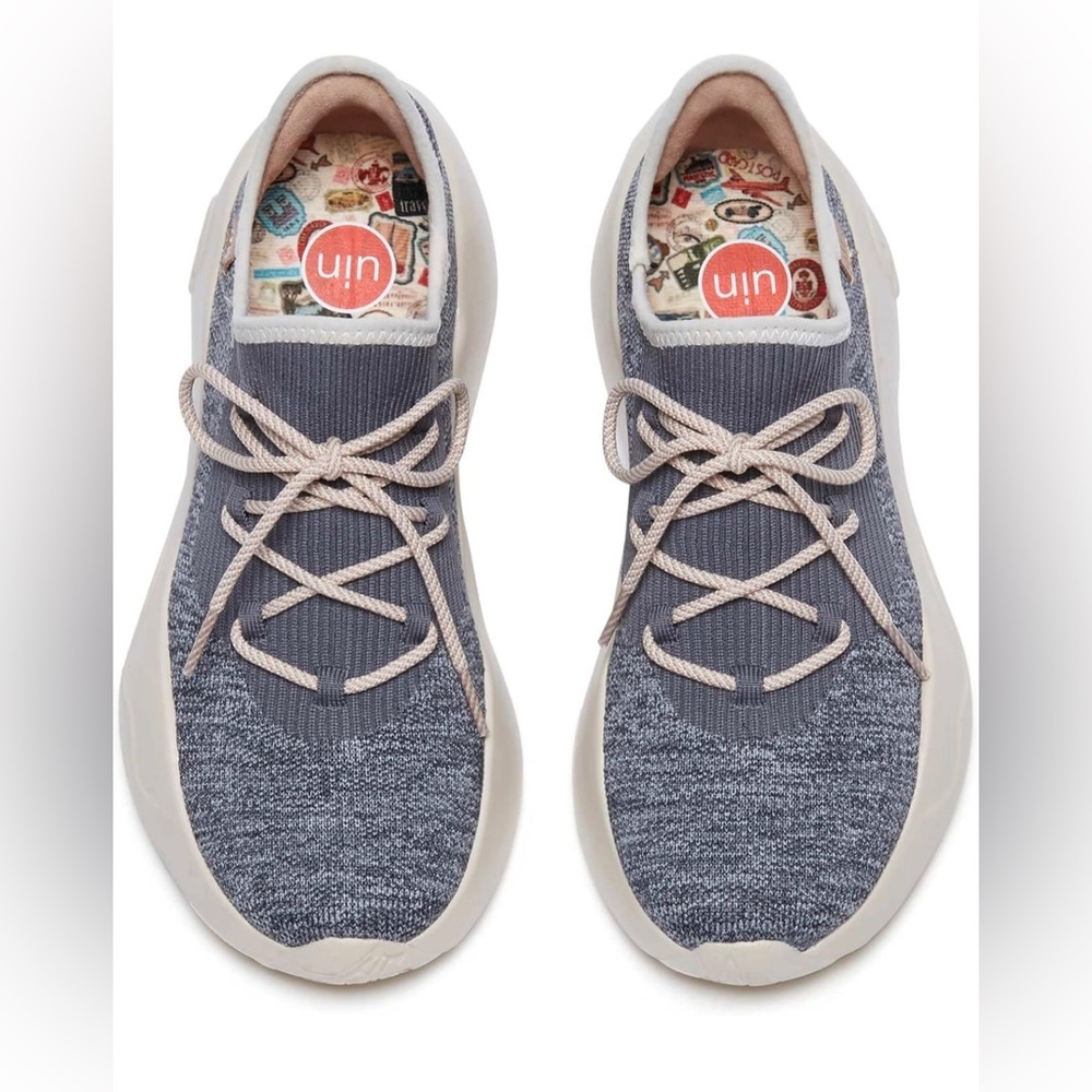 NWT UIN Women’s Comfortable KNIT Shoes/Steel Grey/ US8.5